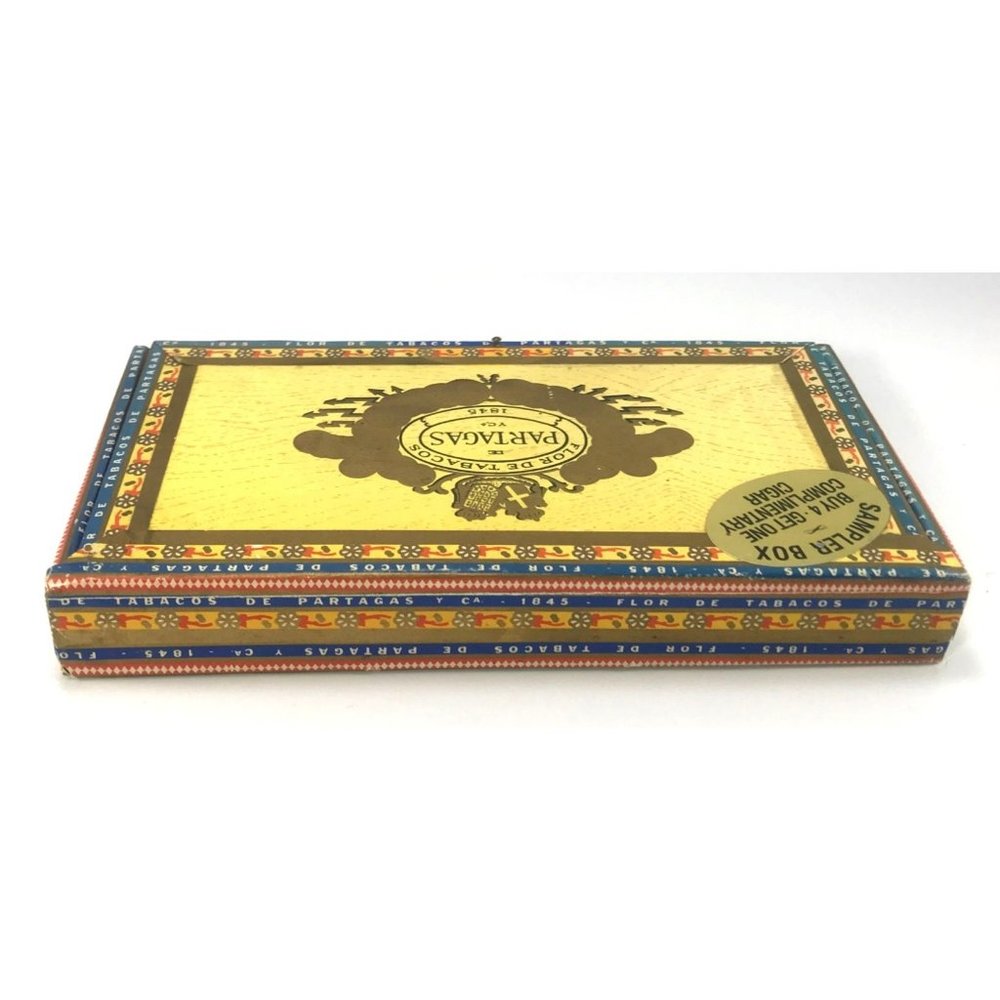 Partagas No. 1 Wood Cigar Sampler Box Mini Handmade Cigars Empty Box - Picture 4 of 7
